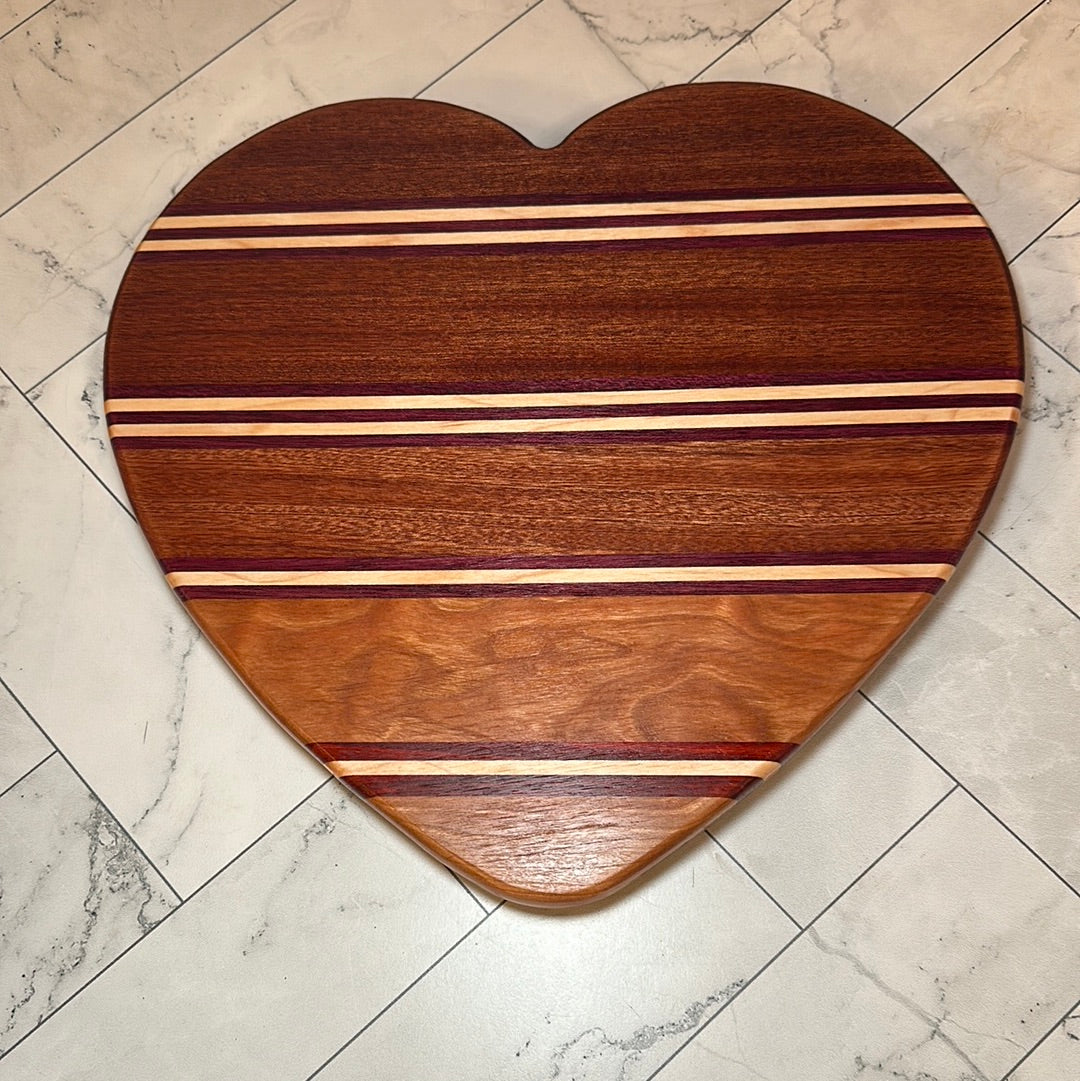 Heart shaped board