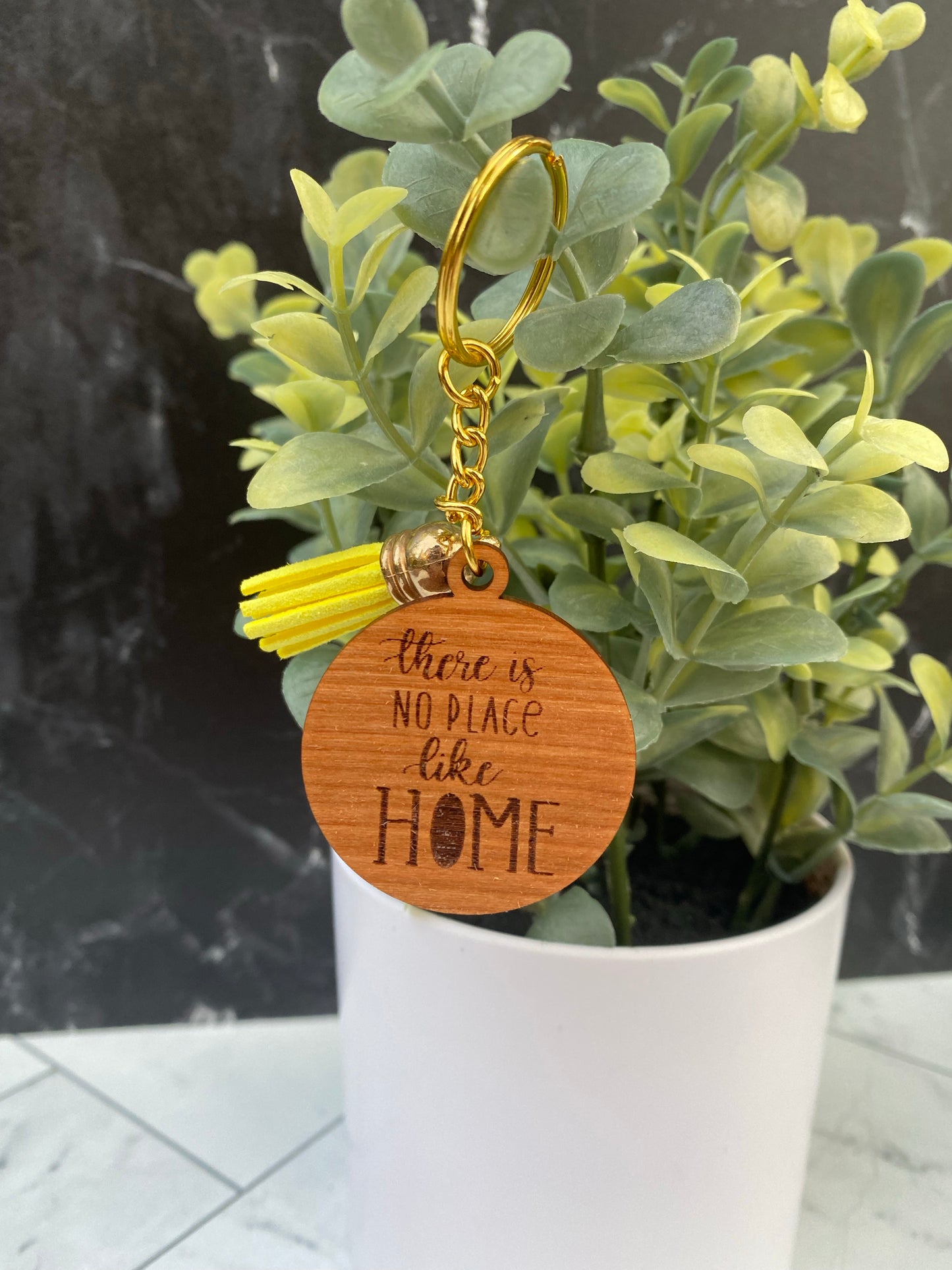 Our Home Wooden Keychain