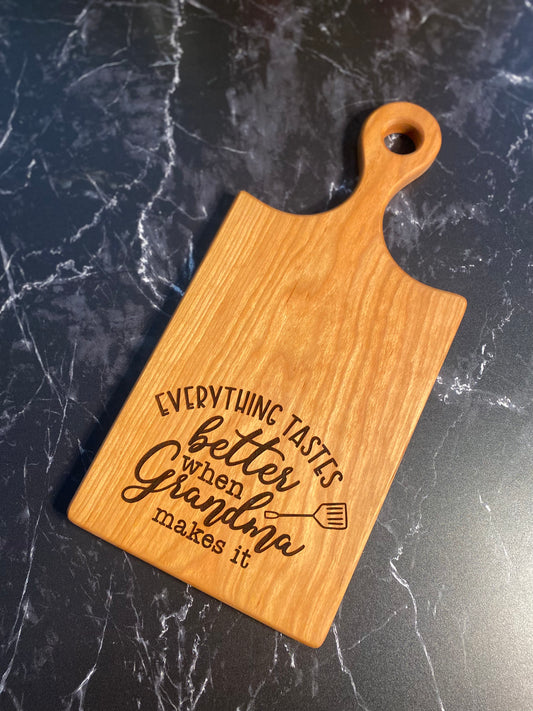 Laser engraved charcuterie boards